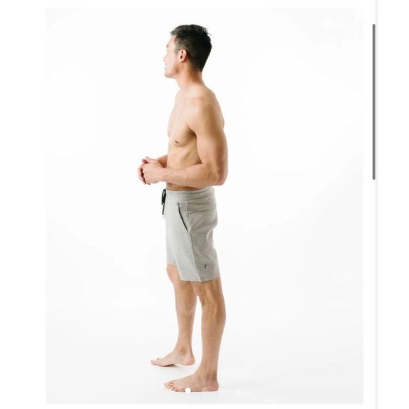 New Zyia Men's Gray Track Sport Jogger Short 7" Size Large - Picture 10 of 10